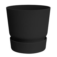 Elho Greenville Round Plant Pot 25cm - Living Black (462262443300)