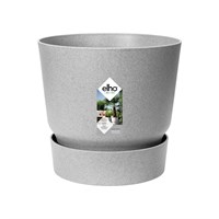 Elho Greenville Round 25cm Plant Pot - Living Concrete (462262443100)