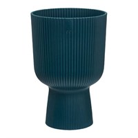 Elho Vibes Fold Coupe 14cm Deep Blue Plant Pot (2902101429400)