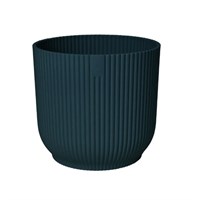Elho Vibes Fold Round 18cm Deep Blue Plant Pot (2641701829400)