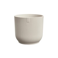 Elho Vibes Fold Round Mini 7cm Linen White Plant Pot (2816500745200)