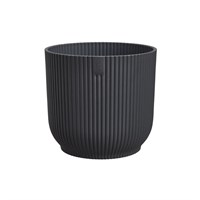 Elho Vibes Fold Round Mini 9cm Anthracite Plant Pot (2828700942500)