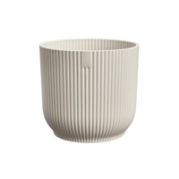 Elho Vibes Fold Round Mini 9cm Linen White Plant Pot (2828700945200)
