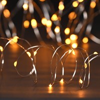 Festive 100 Battery Operated Dewdrop Christmas String Lights - Warm (P044671)