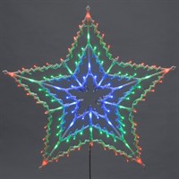 Festive 100 Multicolour LED Christmas String Light Window Light Star (P025361)