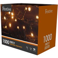 Festive 1000 Firefly Christmas Lights - Traditional Warm White (P036127)
