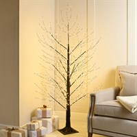 Festive 120cm Lit Microdot Black Light Up Christmas Tree With 500 Warm White (P049861)