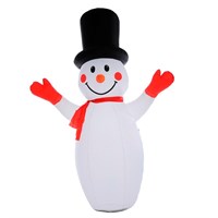 Festive 240cm Snowfall Inflatable Christmas Snowman (P036347)