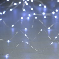 Festive 25 Battery Operated Dewdrop Christmas String Lights - White (P044664)