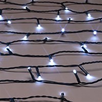 Festive 50 LED Battery Timer String Christmas String Lights - White (P066443)
