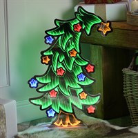 Festive 60cm Infinity Light Up Christmas Bending Tree Decoration (P058144)