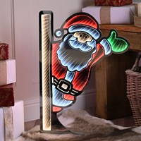 Festive 60cm Waving Light Up Christmas Santa Decoration (P058156)