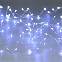 Festive 80 Battery Multifunction Dewdrop Cluster Christmas String Lights - White (P044679)