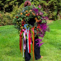 Festive Fiesta Noel Door Wreath