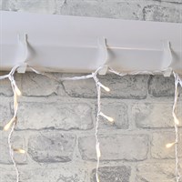 Festive Pack Of 16 Large Clear Christmas Light Gutter Hooks (P053728)