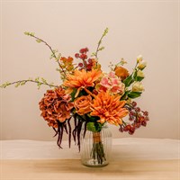 Fireside Glow Faux Floral Bouquet