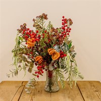 Fireside Warmth Faux Floral Bouquet