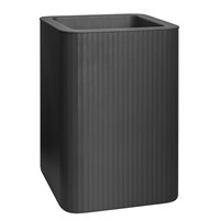 Florus Jive Square High Stripe 40cm Anthracite Plant Pot By Elho (1005188)
