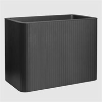 Florus Jive Terrace High Stripe 80cm Anthracite Plant Pot By Elho (1005189)