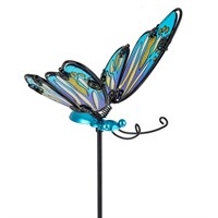 Fountasia Blue Butterfly Pot Stake (430182)