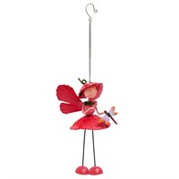 Fountasia Fairy Tinkle Toes Hanging Garden Chime - Poppy (390028)