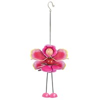 Fountasia Fairy Tinkle Toes Hanging Garden Chime - Rosie Rose (390026)