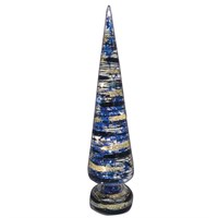 Fountasia Midnight Blue Cone Light Up Christmas Tree Decoration - Medium (423342)