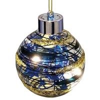 Fountasia Midnight Blue Light Up Christmas Bauble (423388)