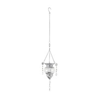 Fountasia Moroccan Hanging Lantern - Silver (401051)