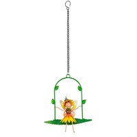 Fountasia Ornament - Fairy on Swing Sunflower 'Honey' (95168)