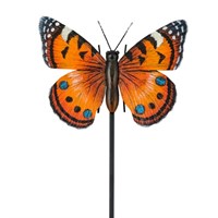 Fountasia Orange Butterfly Pot Stake (440025)