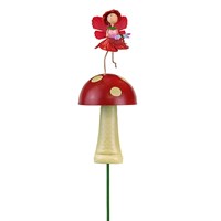 Fountasia Ornament - Fairy Toadstool Stake - 'Poppy' (390088)