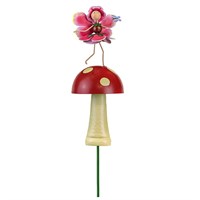 Fountasia Ornament - Fairy Toadstool Stake Rose 'Rosie' (390086)