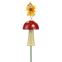 Fountasia Ornament - Fairy Toadstool Stake - Sunflower 'Honey' (390089)