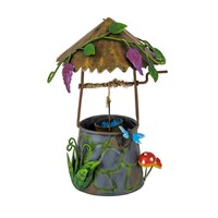 Fountasia Ornament - Fairy Wishing Well With Toadstools (95130)
