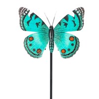Fountasia Turquoise Butterfly Pot Stake (440026)