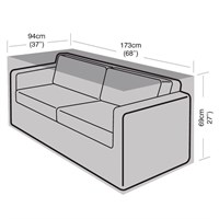 Garland 2-3 Seater Large Garden Furntiure Sofa Cover Black (W1666)