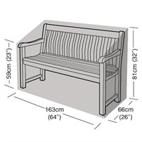 Garland 3 Seater Garden Bench Cover Green (W1268)