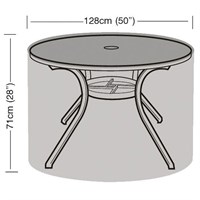 Garland 4-6 Seater Round Table Garden Furntiure Cover Black (W1364)