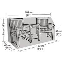 Garland Companion Garden Furntiure Seat Cover Green (W1276)