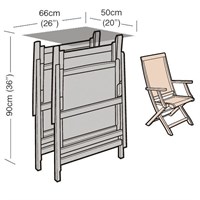 Garland Reclining Chair Garden Furntiure Cover Black (W1480)