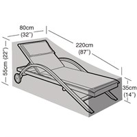 Garland Sunbed Garden Furntiure Cover Black (W1468)