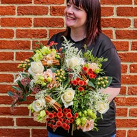 Gingerbread Cottage Festive Hand Tied Bouquet