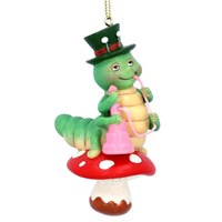 Gisela Graham Christmas Alice In Wonderland Caterpillar With Pipe Hanging Christmas Tree Decoration (14929)
