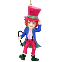 Gisela Graham Christmas Alice In Wonderland Mad Hatter Hanging Christmas Tree Decoration (14927)