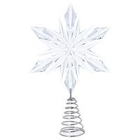 Gisela Graham Christmas Clear Acrylic Tree Top Star Tree Topper (34825)