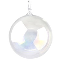 Gisela Graham Christmas Clear Soap Bubble Bauble - 100mm (00026)