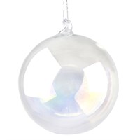 Gisela Graham Christmas Clear Soap Bubble Bauble - 60mm (00023)