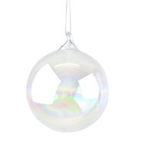 Gisela Graham Christmas Clear Soap Bubble Bauble - 80mm (00025)