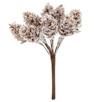 Gisela Graham Christmas Natural Snowy Cone Artificial Floral Pick Bunch (40819)